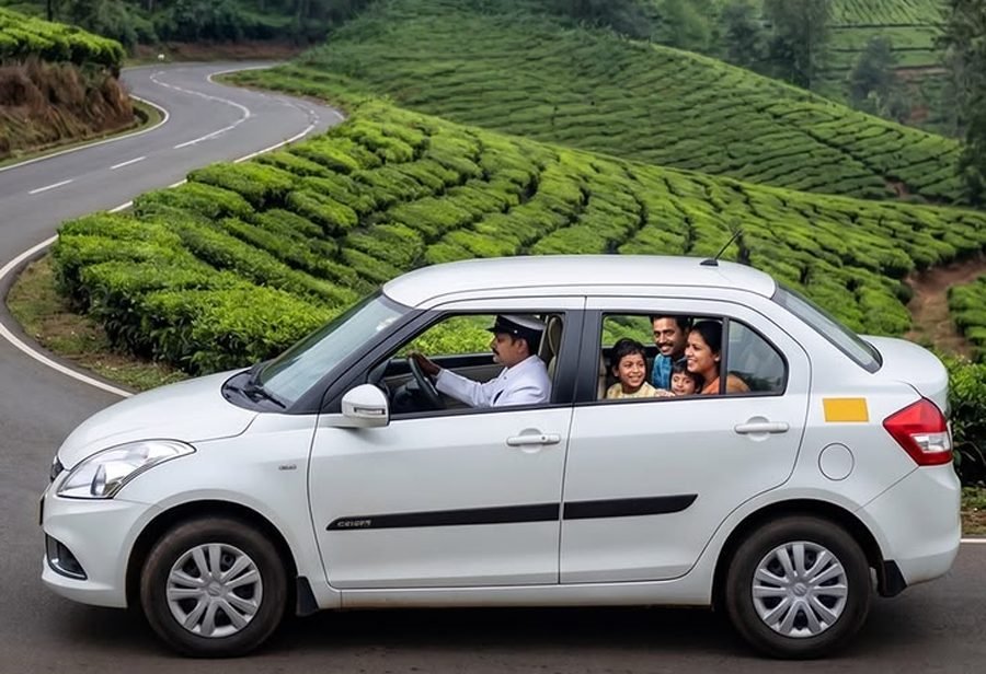 A BTT Travels chauffeur driving a family on a hill highway